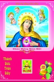 Tranh Lịch Tết Đón Xuân ĐỨC MẸ